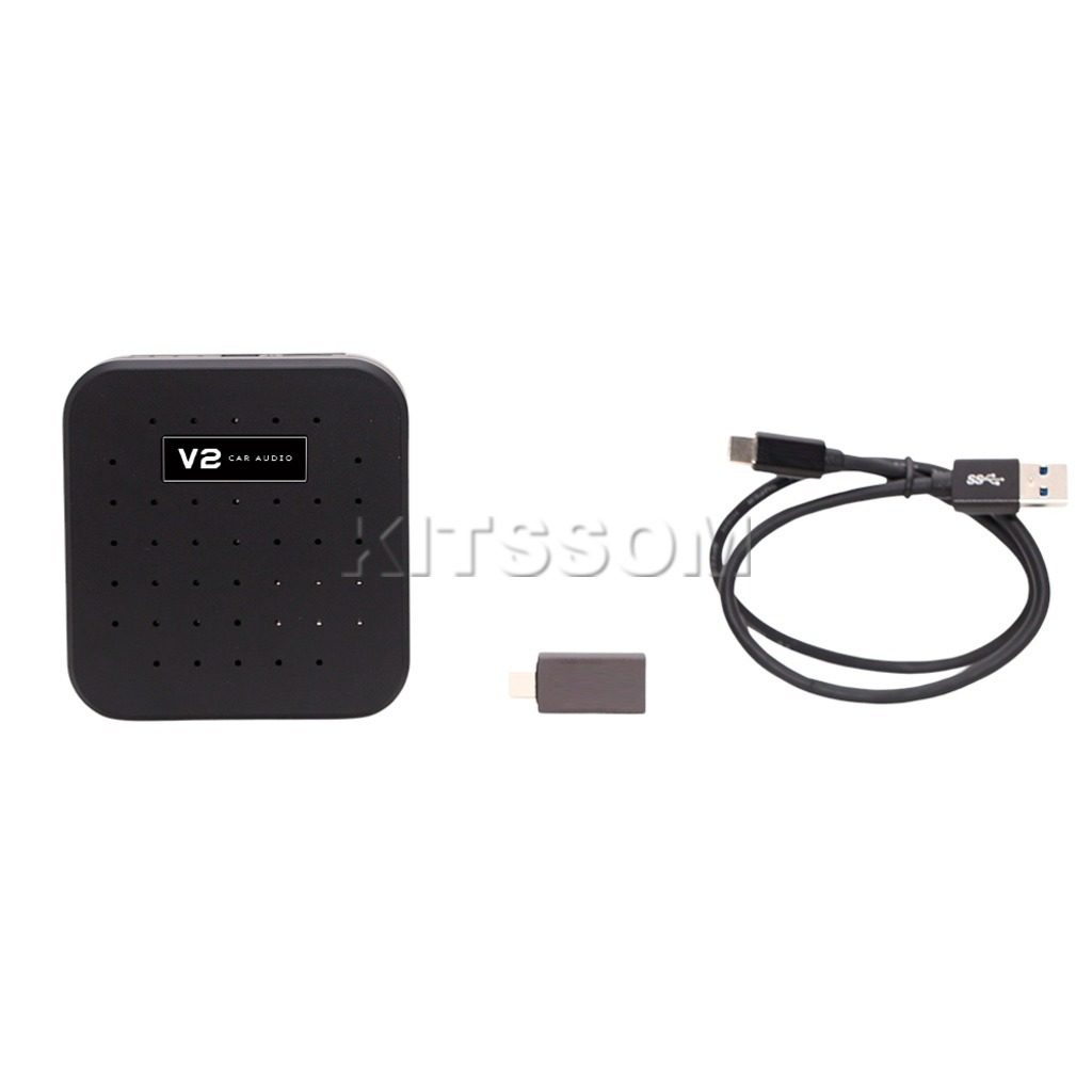 Box Android V2 4G Streaming 32GB Octacore Carplay-V2 CAR AUDIO-Kitssom