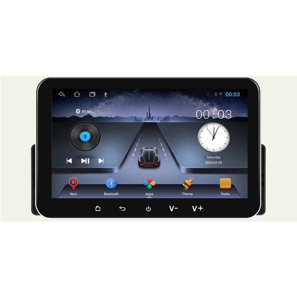 Multimídia 1 DIN Universal V2 Octa 4G 8"