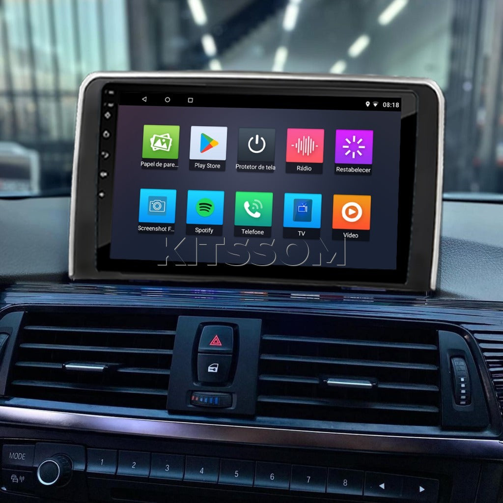 Multimidia BMW Serie 3 F30 320 321 316 318 330 2011 2012 2013 2014 2015 2016 V2 Carplay 9"-V2 CAR AUDIO-Kitssom