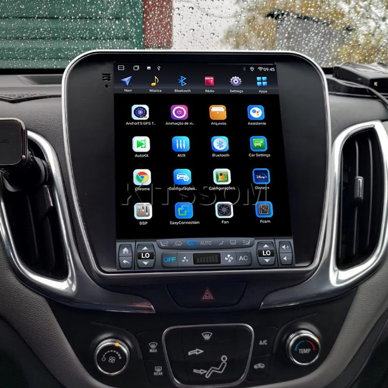 Tela grande estilo Tesla para Equinox com sistema Android V2