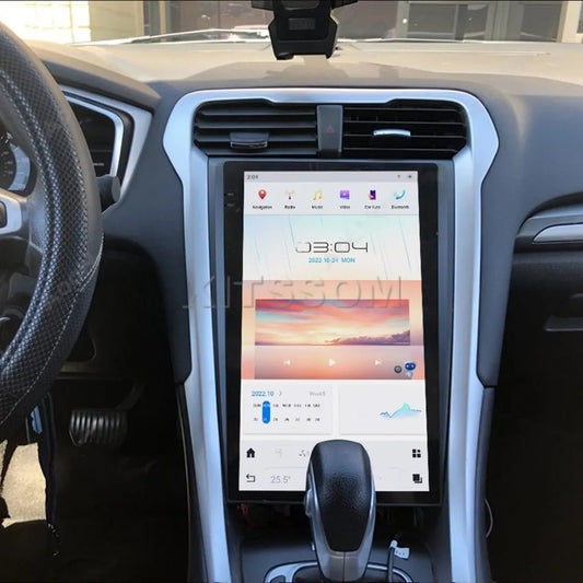 Multimídia Ford Fusion 2013 2014 2015 2016 2017 V2 Tesla 13.6"