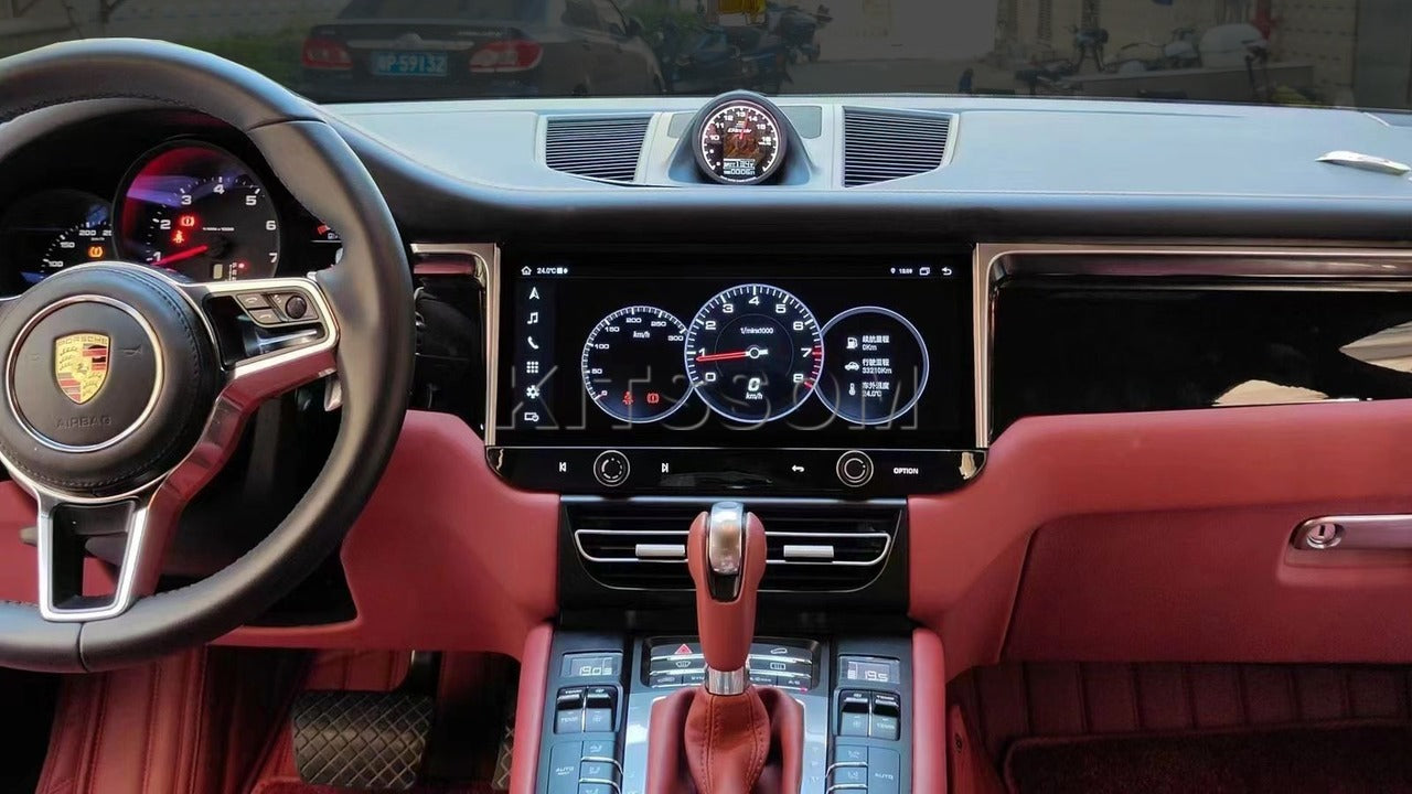 Central multimídia premium para Porsche Macan.
