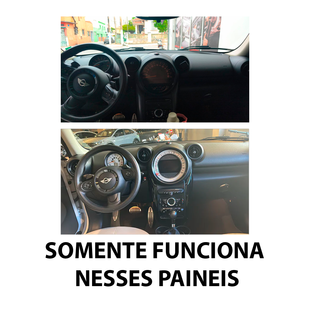 Multimídia Mini Cooper R60 2013 2014 2015 2016 V2 OEM 9" 2010 2011 2012