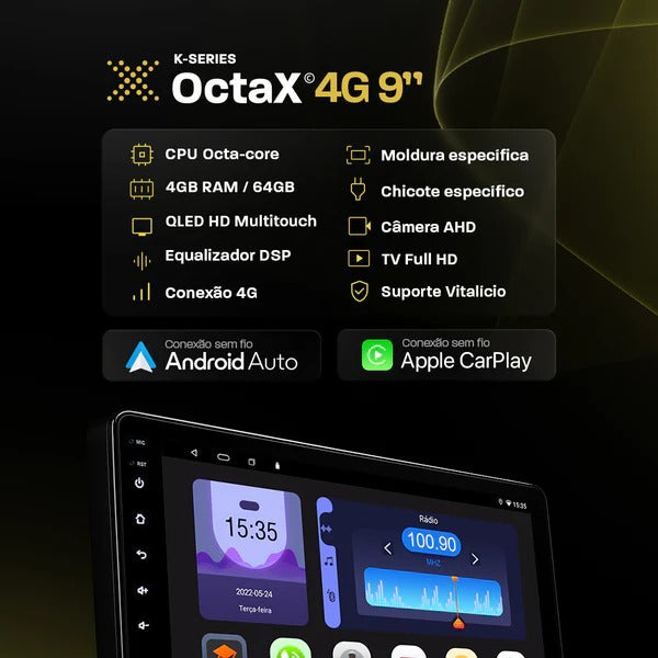 Multimídia Dodge Journey 2012 2013 2014 2015 2016 2017 V2 Octa 4G 9" 2011