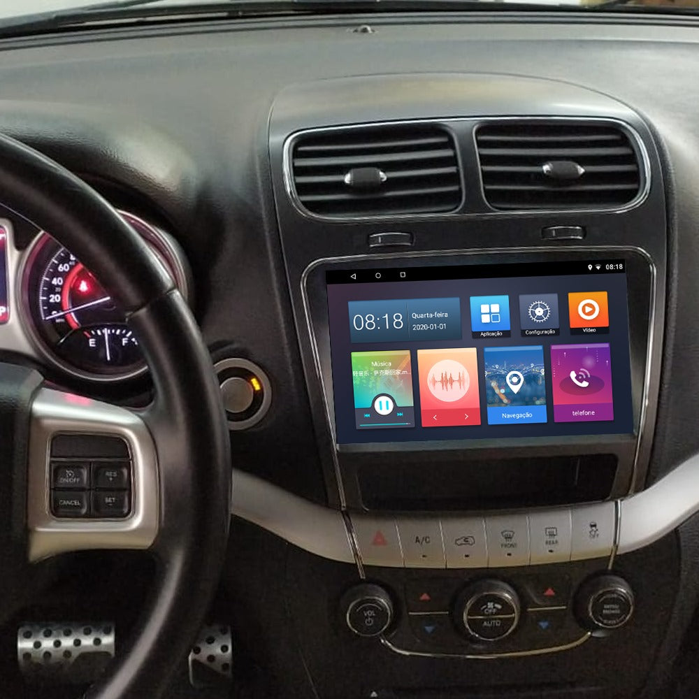 Multimídia Fiat Freemont 2013 2014 2015 2016 2017 V2 Carplay 9" 2011 2012