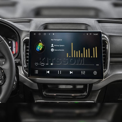 Multimídia Fiat Toro 2022 2023 2024 2025 V2 Tesla 13"