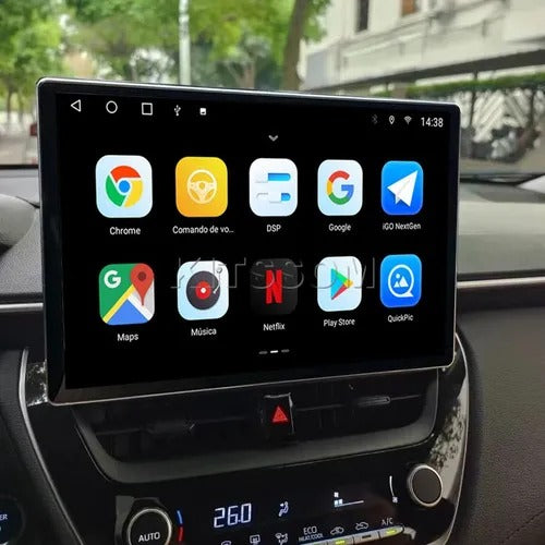 Multimídia Toyota Corolla Cross 2022 2023 2024 2025 2026 V2 Tesla 13"