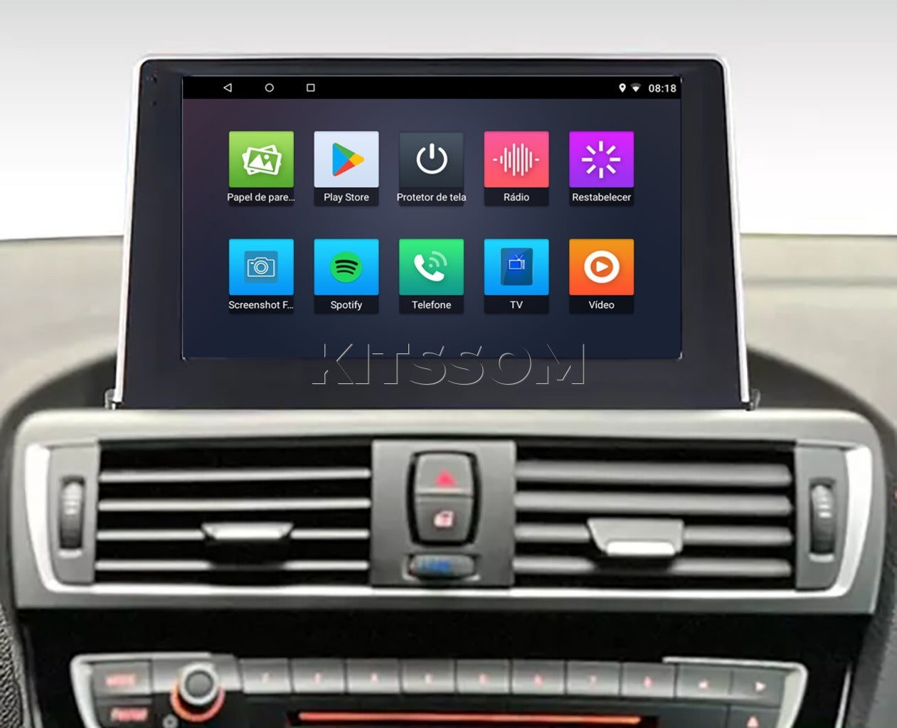Multimidia BMW Serie 1-2 F20 F21 114i 116i 118i 120i 125i M135i 2011 2012 2013 2014 2015 2016 V2 Carplay 9"-V2 CAR AUDIO-Kitssom
