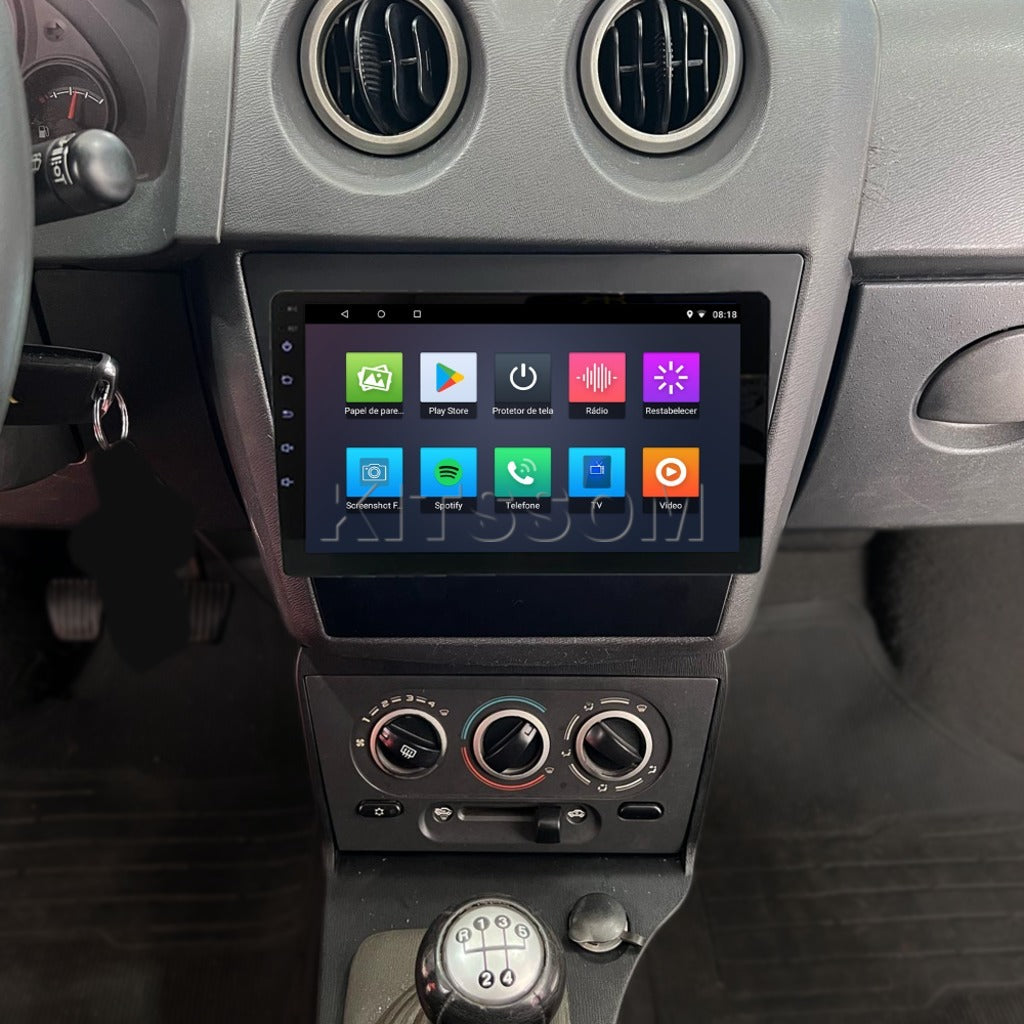 Multimidia Celta Prisma V2 Carplay 9"-V2 CAR AUDIO-Kitssom