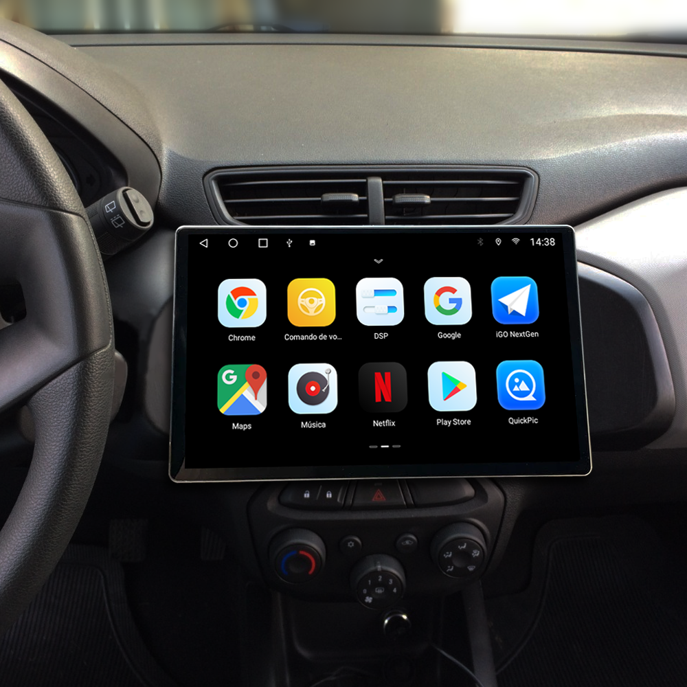 Multimídia Onix Prisma 2015 2016 2017 2018 2019 V2 Tesla 13" 2012 2013 2014