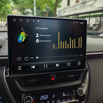 Multimídia Toyota Corolla 2022 2023 2024 2025 2026 V2 Tesla 13"