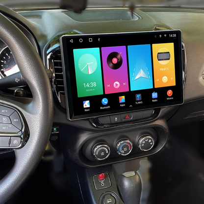 Multimídia Fiat Toro 2018 2019 2020 2021 2022 2023 V2 Tesla 13" 2015 2016 2017