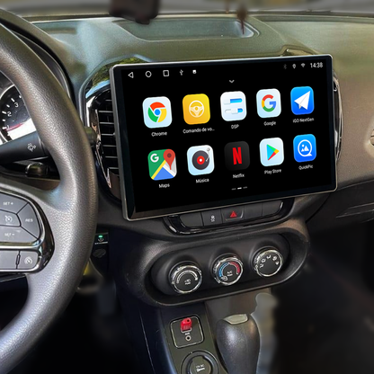 Multimídia Fiat Toro 2018 2019 2020 2021 2022 2023 V2 Tesla 13" 2015 2016 2017