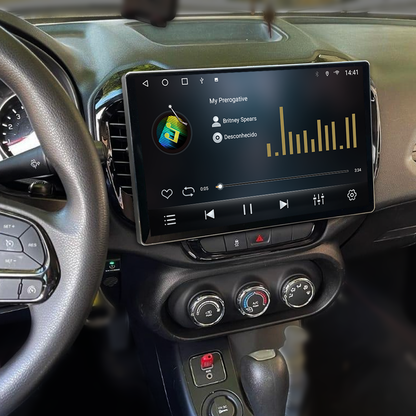 Multimídia Fiat Toro 2018 2019 2020 2021 2022 2023 V2 Tesla 13" 2015 2016 2017