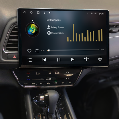 Multimídia Honda HRV 2016 2017 2018 2019 2020 2021 V2 Tesla 13" 2014 2015