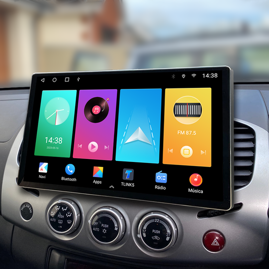 Multimídia L200 Triton 2013 2014 2015 2016 2017 V2 Tesla 13" 2008 2009 2010 2011 2012