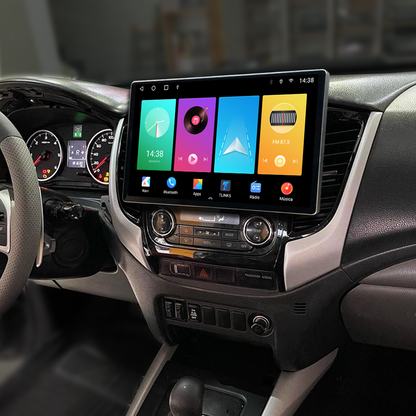 Multimídia L200 Triton 2020 2021 2022 2023 AC AN V2 Tesla 13" 2017 2018 2019