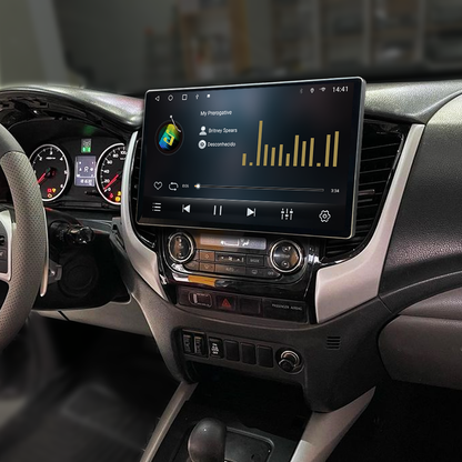 Multimídia L200 Triton 2020 2021 2022 2023 AC AN V2 Tesla 13" 2017 2018 2019