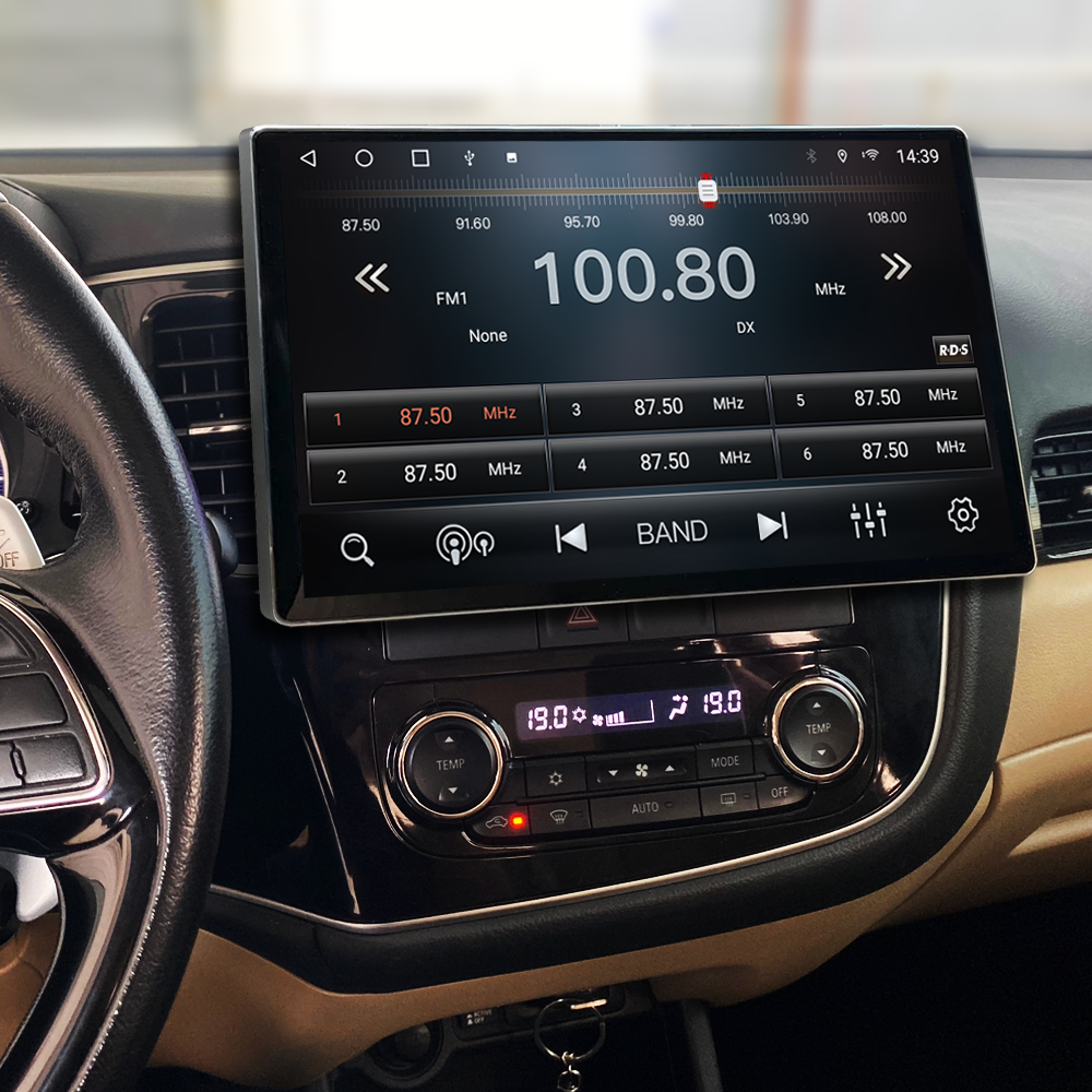 Multimídia Mitsubishi Outlander 2016 2017 2018 2019 V2 Tesla 13" 2013 2014 2015