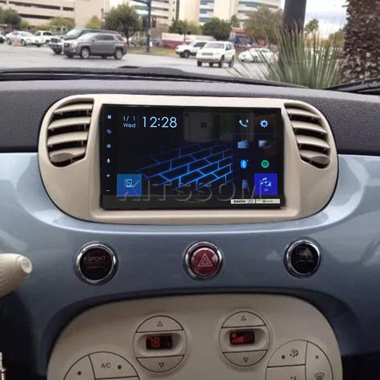 Tela Pioneer branca 7" para Fiat 500