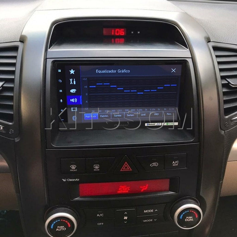 Multimídia Pioneer Sorento 2009 2010 2011 2012 Carplay Android Auto TV 7"