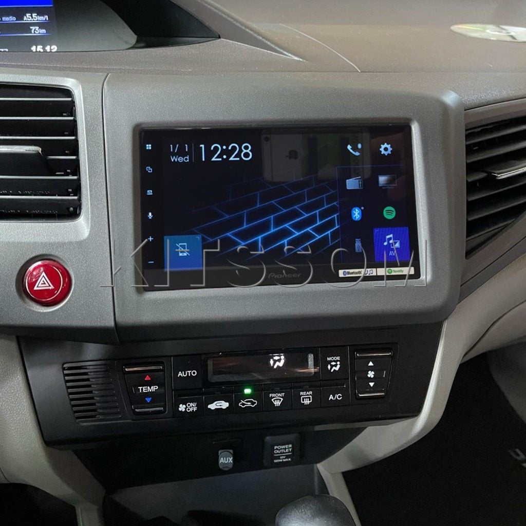 Multimidia Civic G9 2012 2013 2014 2015 2016 Pioneer Carplay Android Auto TV 7"