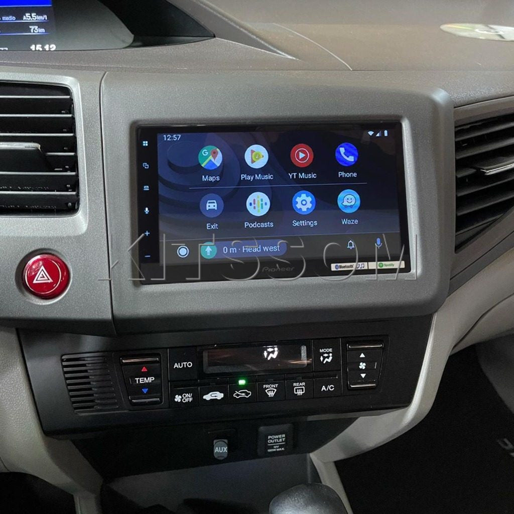 Multimidia Civic G9 2012 2013 2014 2015 2016 Pioneer Carplay Android Auto TV 7"