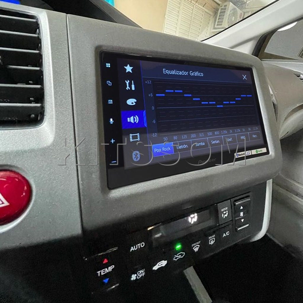 Multimidia Civic G9 2012 2013 2014 2015 2016 Pioneer Carplay Android Auto TV 7"