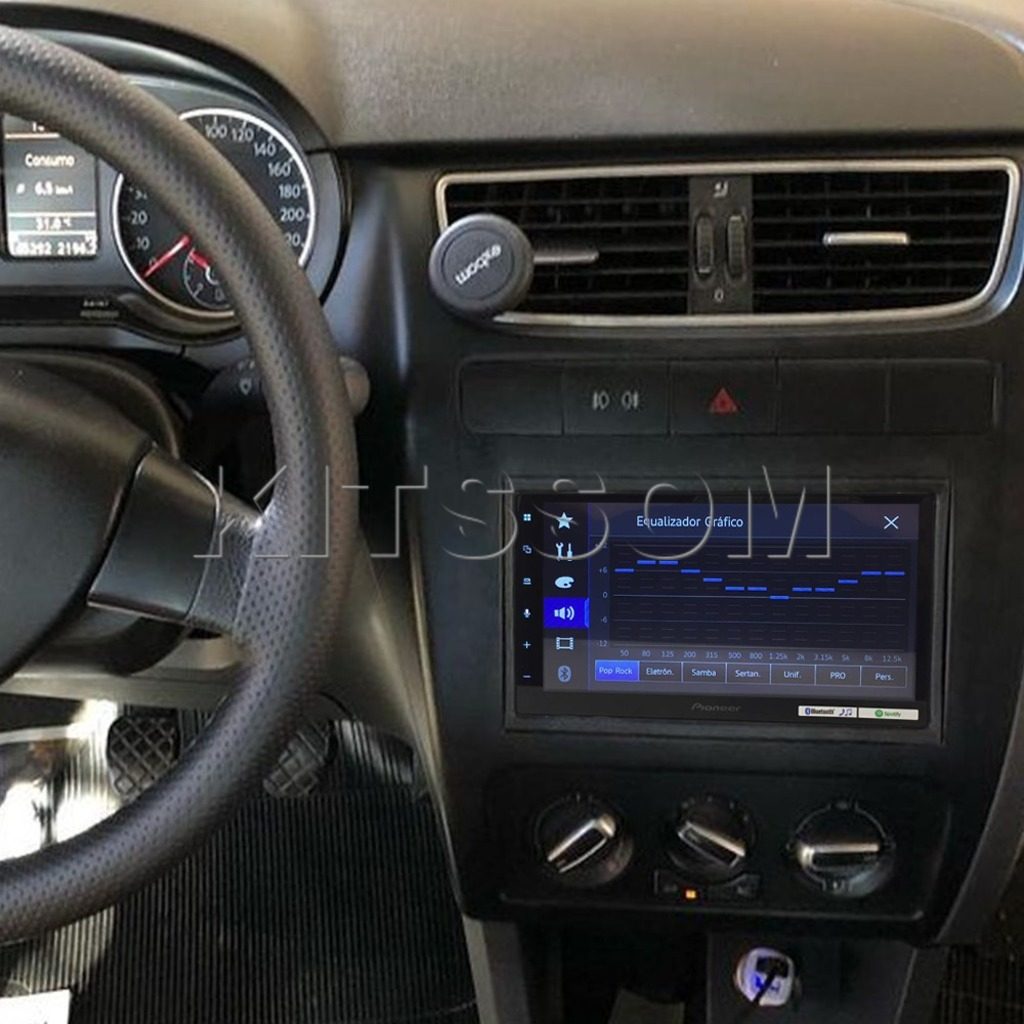 Multimídia Pioneer VW Fox 2010 2011 2012 2013 Carplay Android Auto TV 7"-Pioneer-Kitssom