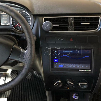 Multimídia Pioneer VW Fox 2010 2011 2012 2013 Carplay Android Auto TV 7"-Pioneer-Kitssom