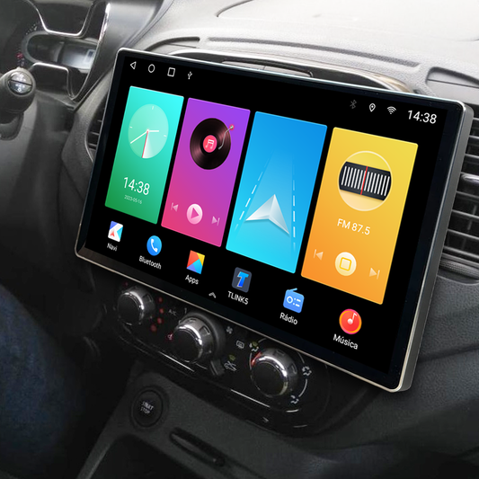 Multimídia Renault Captur 2019 2020 2021 2022 2023 V2 Tesla 13" 2015 2016 2017 2018