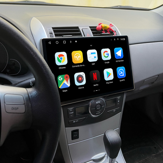 Multimídia Toyota Corolla 2009 2010 2011 2012 2013 V2 Tesla 13" 2008