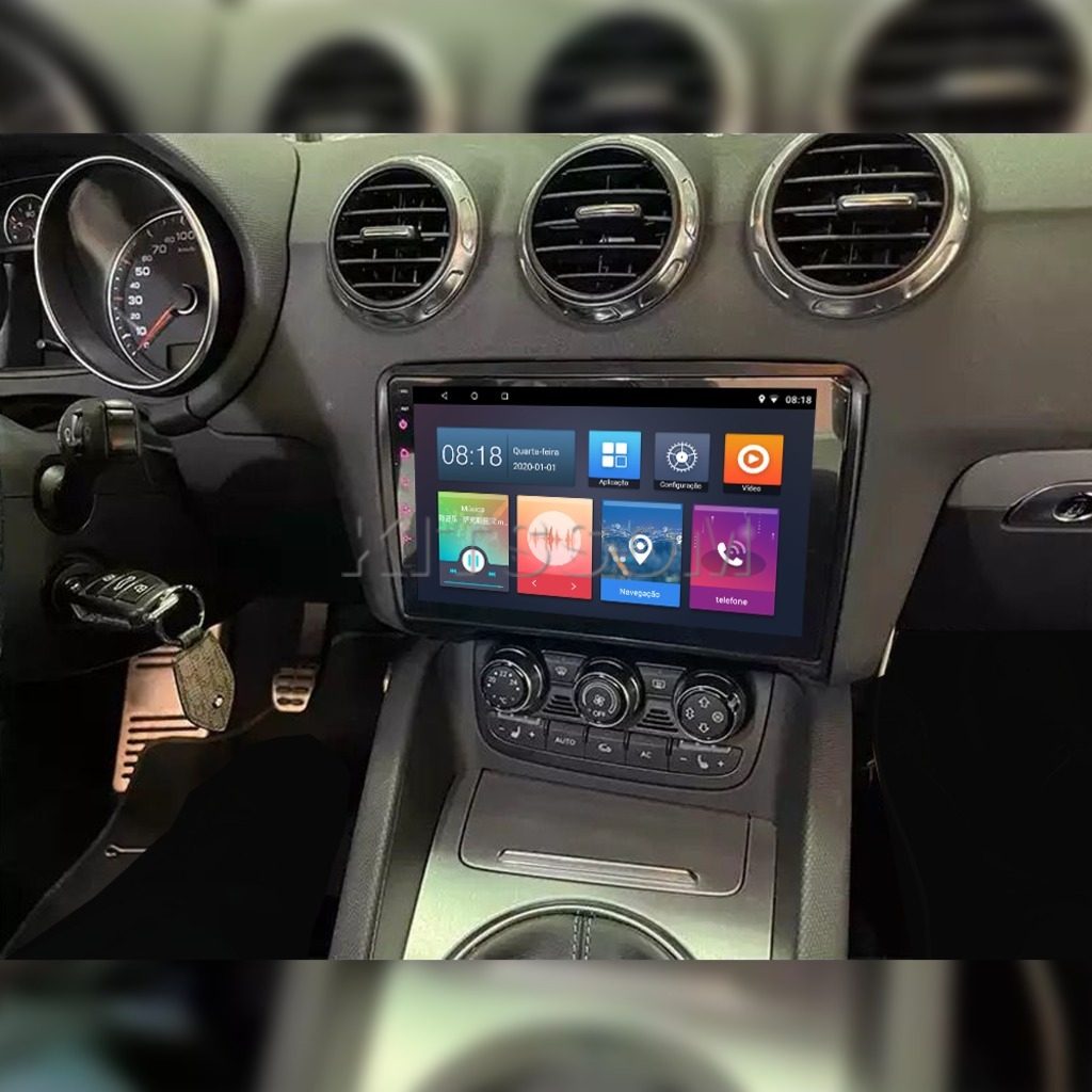 Multimídia Audi TT 2009 2010 2011 2012 2013 2014 V2 Carplay 9"-V2 CAR AUDIO-Kitssom