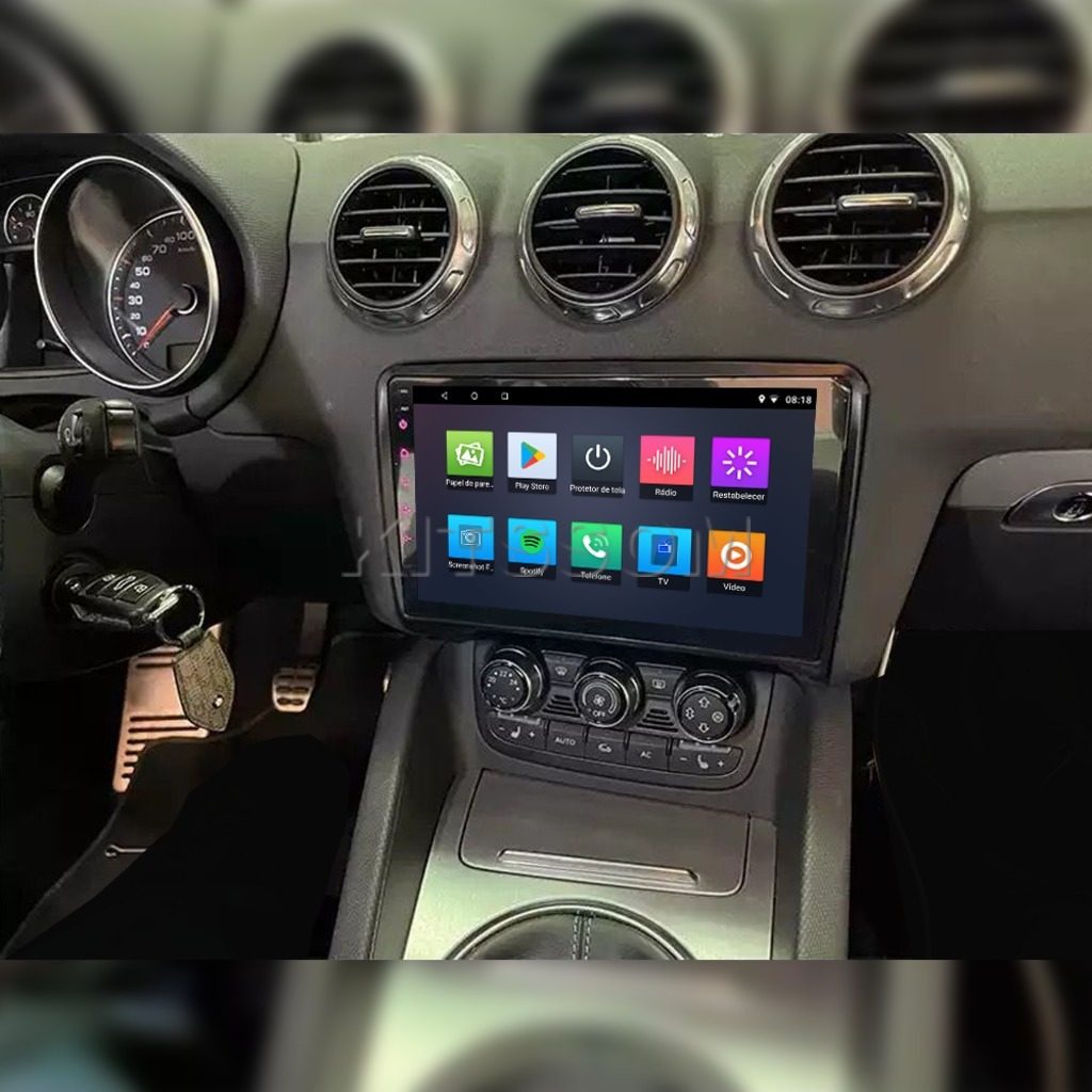 Multimídia Audi TT 2009 2010 2011 2012 2013 2014 V2 Carplay 9"-V2 CAR AUDIO-Kitssom