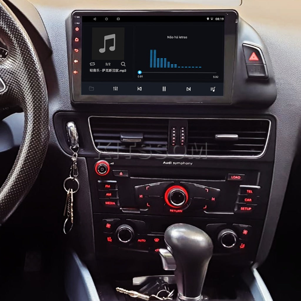 Multimídia Audi Q5 2010 2011 2012 2013 2014 2015 V2 Carplay 9" 2008 2009-V2 CAR AUDIO-Kitssom