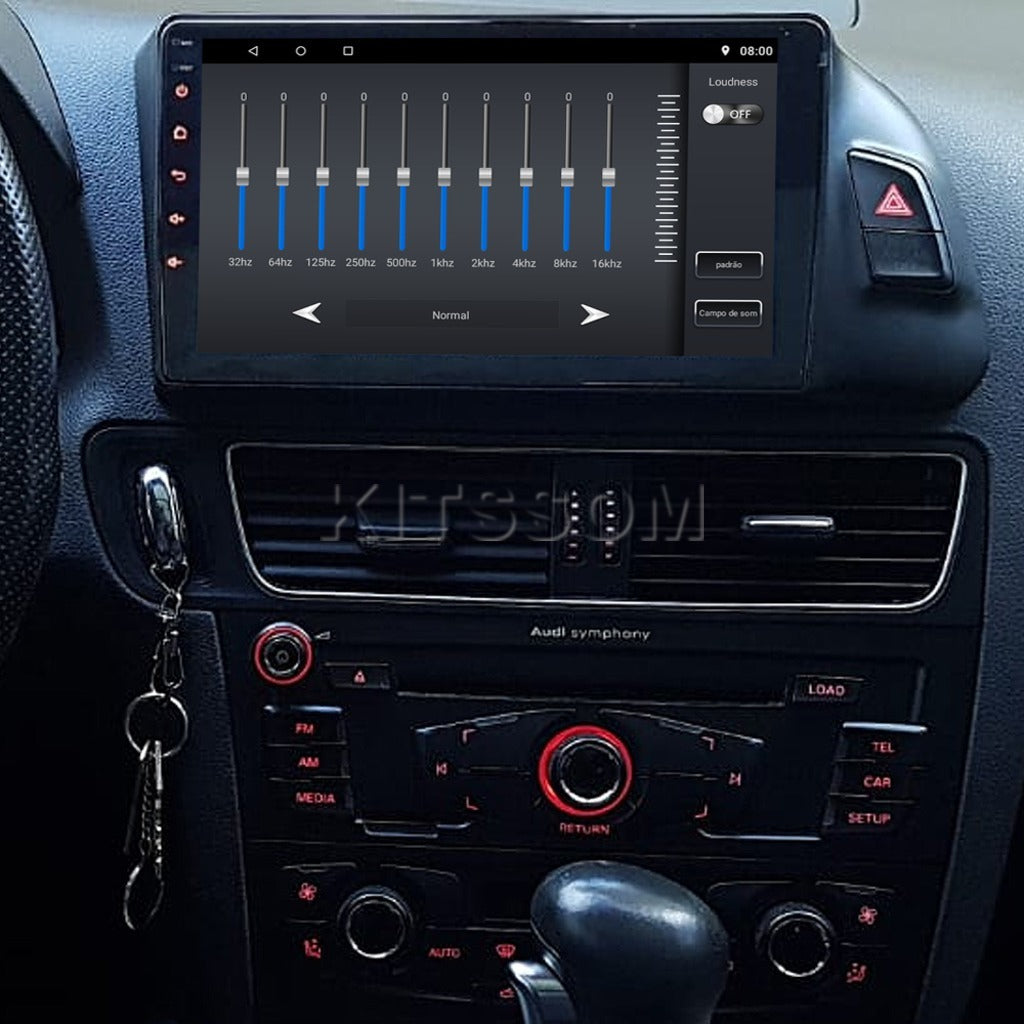 Multimídia Audi Q5 2010 2011 2012 2013 2014 2015 V2 Carplay 9" 2008 2009-V2 CAR AUDIO-Kitssom