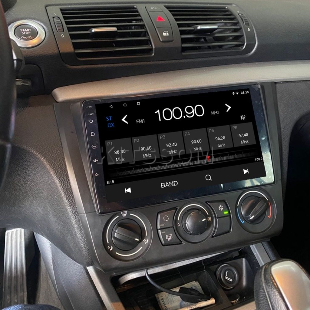 Multimídia BMW Serie 1 116 118 120 E82 E87 E88 V2 Carplay 9" 2006 2007 2008 2009 2010 2011 2012 2013 2014 2015 2016-V2 CAR AUDIO-Kitssom