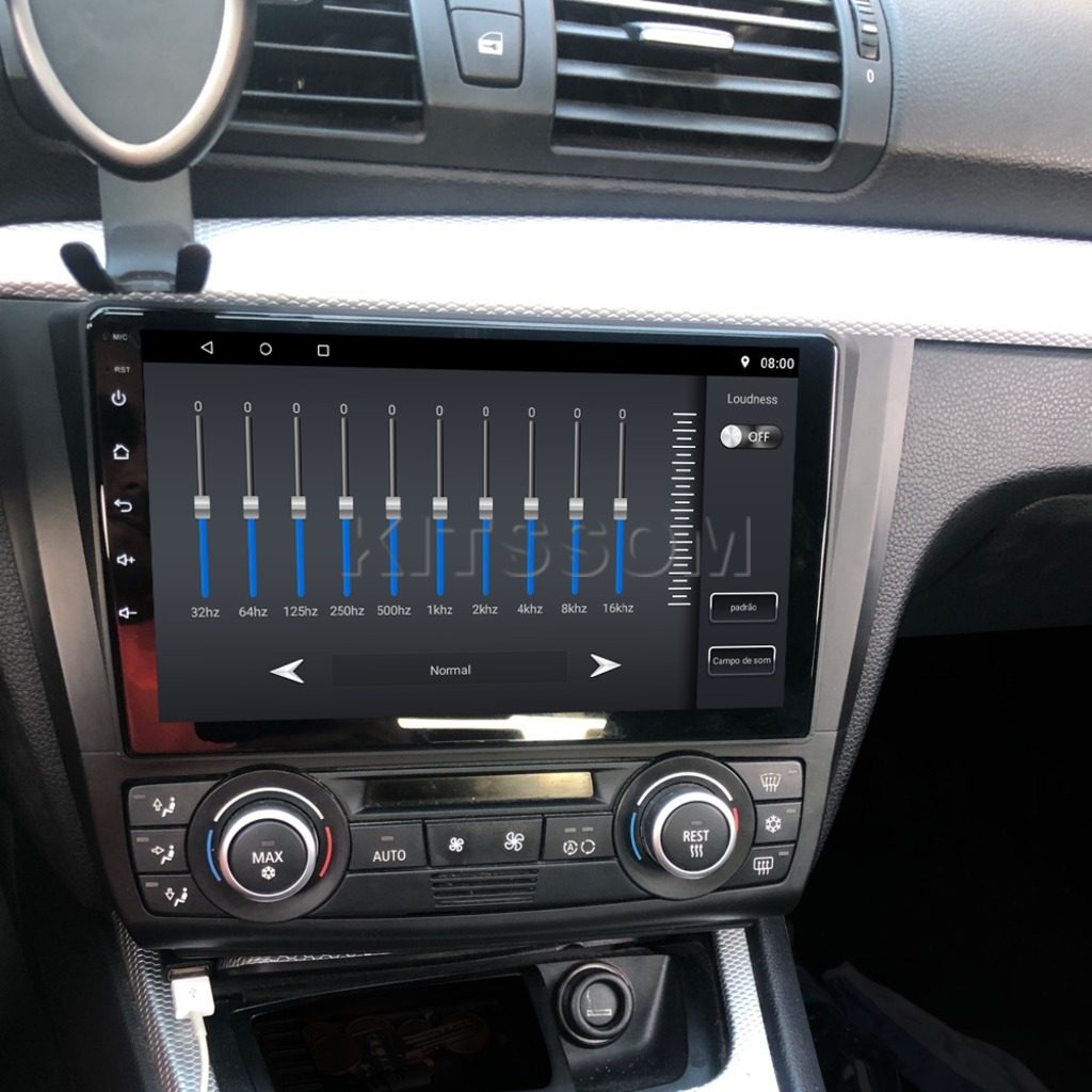 Multimídia BMW Serie 1 116 118 120 E82 E87 E88 V2 Carplay 9" 2006 2007 2008 2009 2010 2011 2012 2013 2014 2015 2016-V2 CAR AUDIO-Kitssom