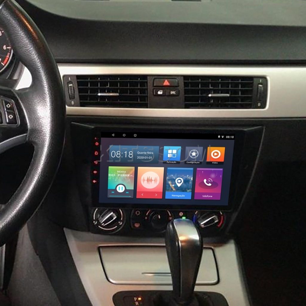 Multimídia BMW Serie 3 2011 2012 2013 2014 2015 2016 V2 Carplay 9"-V2 CAR AUDIO-Kitssom