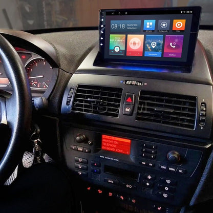 Multimídia BMW X3 E83 2006 2007 2008 2009 2010 V2 Carplay 9" 2004 2005-V2 CAR AUDIO-Kitssom