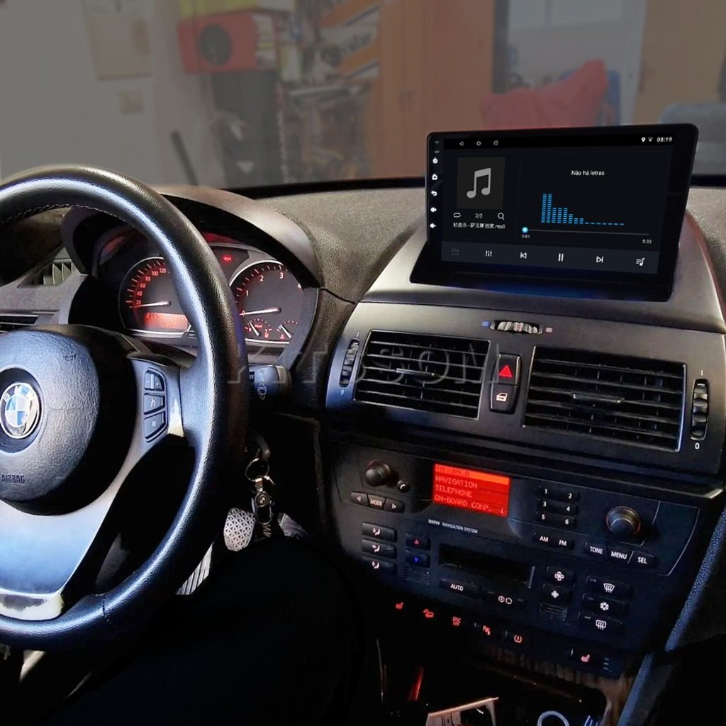 Multimídia BMW X3 E83 2006 2007 2008 2009 2010 V2 Carplay 9" 2004 2005-V2 CAR AUDIO-Kitssom