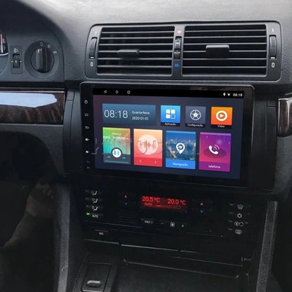 Multimídia BMW X5 E53 2002 2003 2004 2005 2006 V2 Carplay 9" 1999 2000 2001-V2 CAR AUDIO-Kitssom