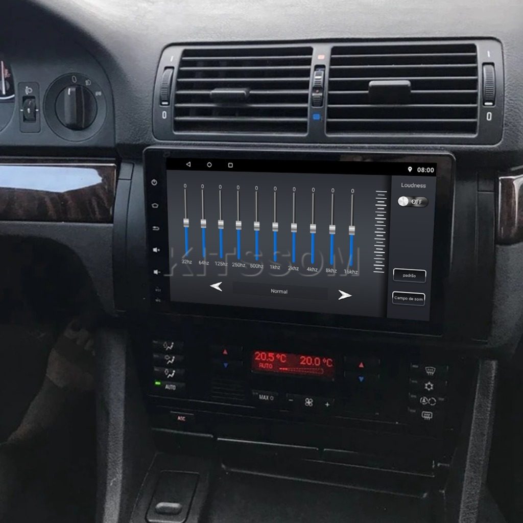 Multimídia BMW X5 E53 2002 2003 2004 2005 2006 V2 Carplay 9" 1999 2000 2001-V2 CAR AUDIO-Kitssom