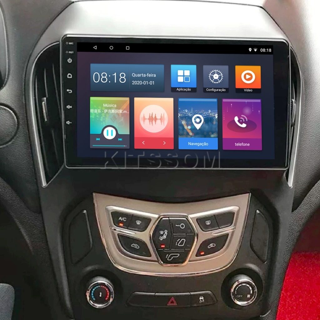 Multimídia Chery Arrizo 5 2018 2019 2020 2021 V2 Carplay 9" 2016 2017-V2 CAR AUDIO-Kitssom