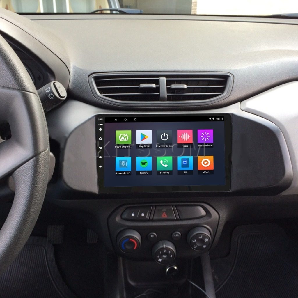 Multimídia Onix Prisma 2015 2016 2017 2018 2019 V2 Carplay 9" 2012 2013 2014-V2 CAR AUDIO-Kitssom
