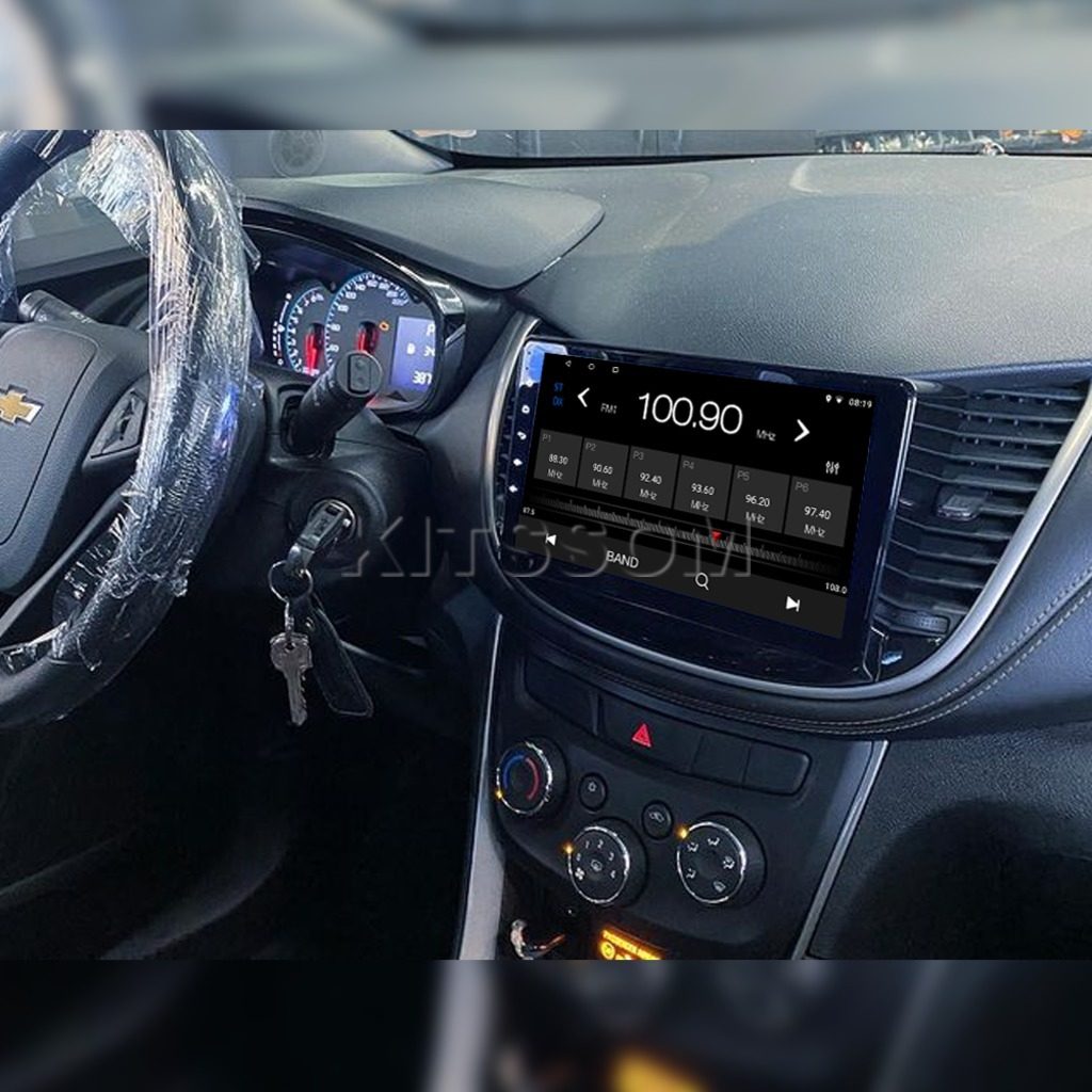 Multimidia Chevrolet Tracker 2018 2019 2020 2021 V2 Carplay 9" 2016 2017-V2 CAR AUDIO-Kitssom