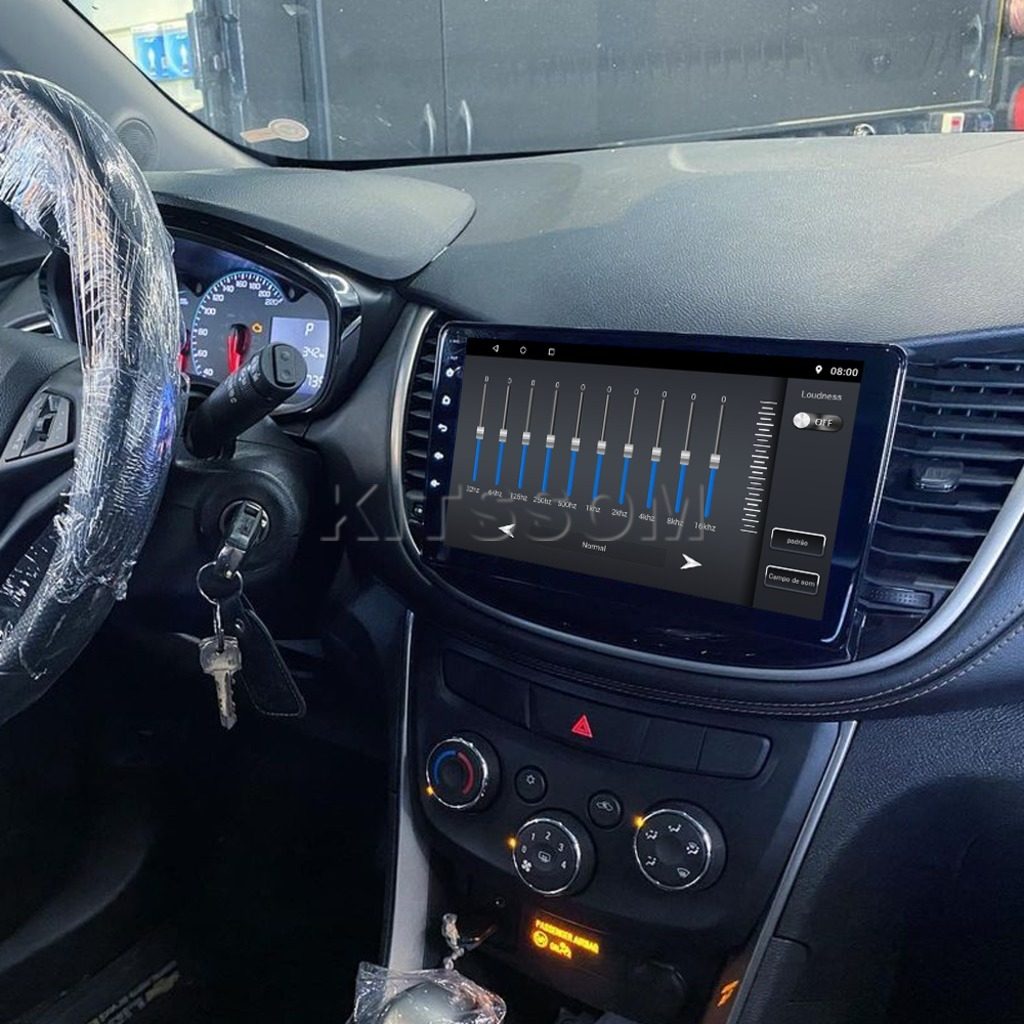 Multimidia Chevrolet Tracker 2018 2019 2020 2021 V2 Carplay 9" 2016 2017-V2 CAR AUDIO-Kitssom
