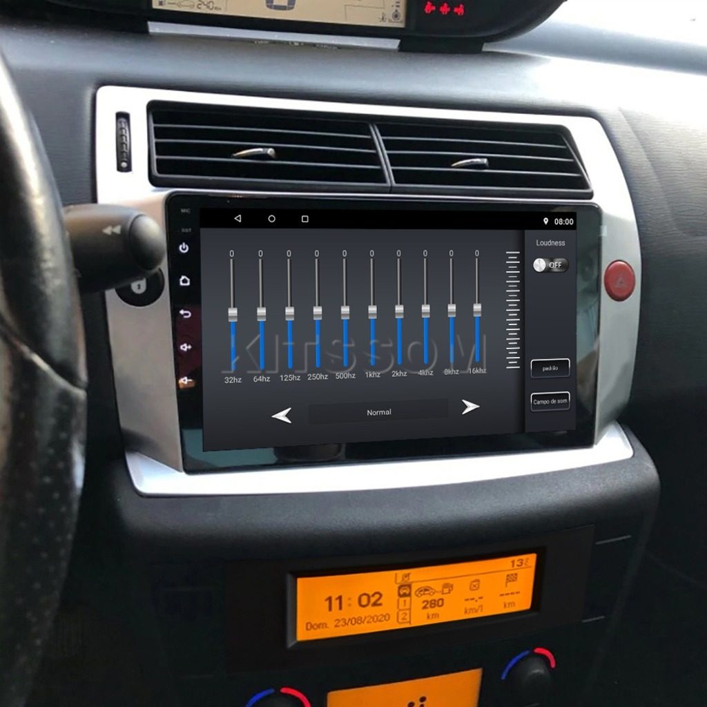 Multimídia Citroen C4 Pallas VTR 2010 2011 2012 V2 Carplay 9" 2009-V2 CAR AUDIO-Kitssom