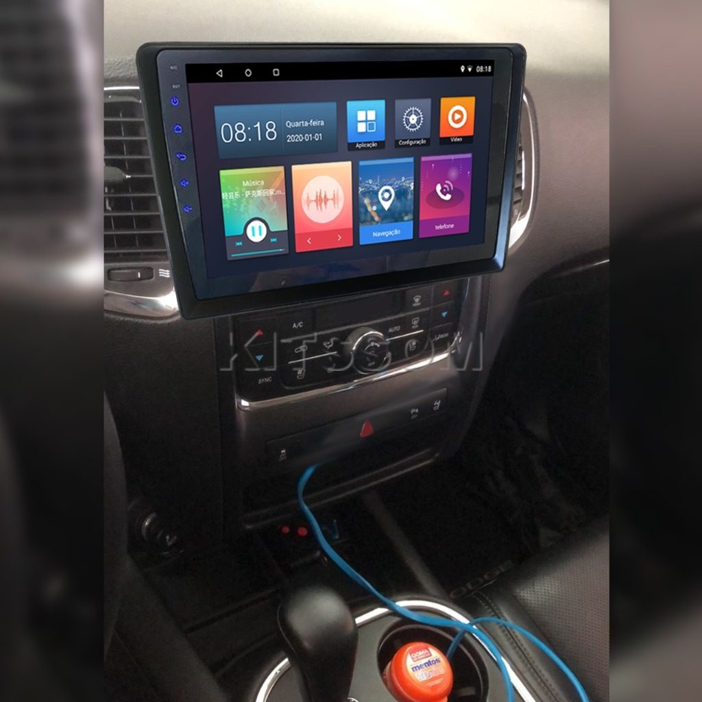 Multimídia Dodge Durango 2018 2019 2020 2021 2022 V2 Carplay 9" 2009 2010 2011 2012 2013 2014 2015 2016 2017-V2 CAR AUDIO-Kitssom