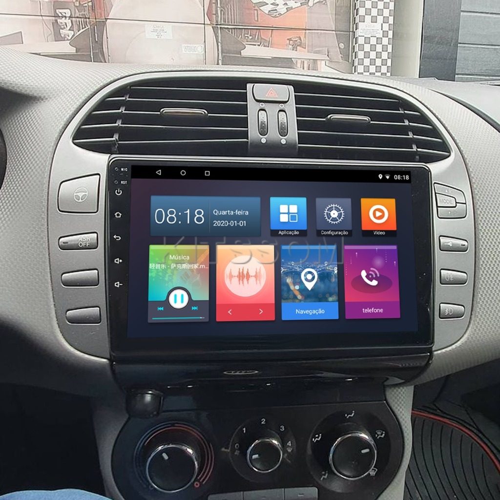 Multimídia Fiat Bravo 2011 2012 2013 2014 2015 V2 Carplay 9"-V2 CAR AUDIO-Kitssom
